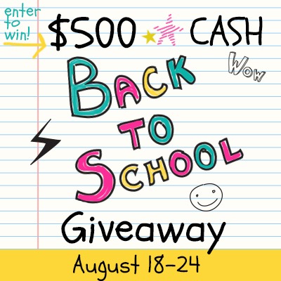 Back to School Giveaway - $500 PayPal Cash