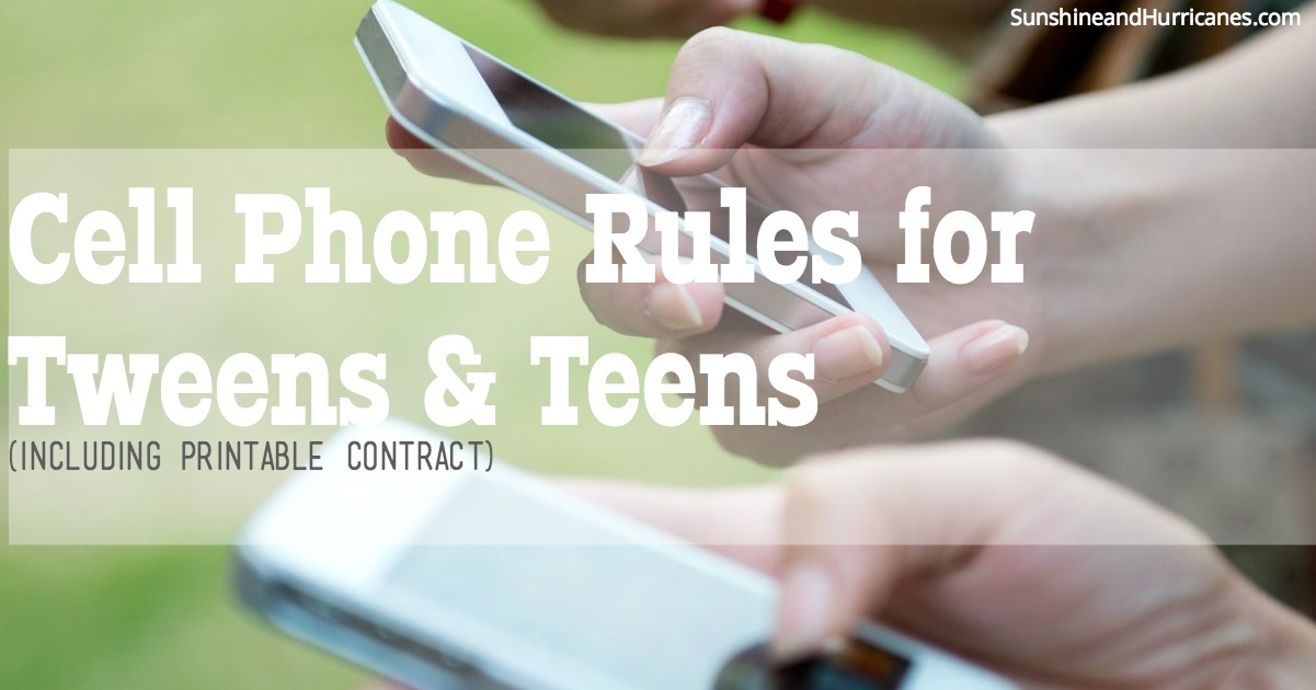 Teen Cell Phone Rules 105