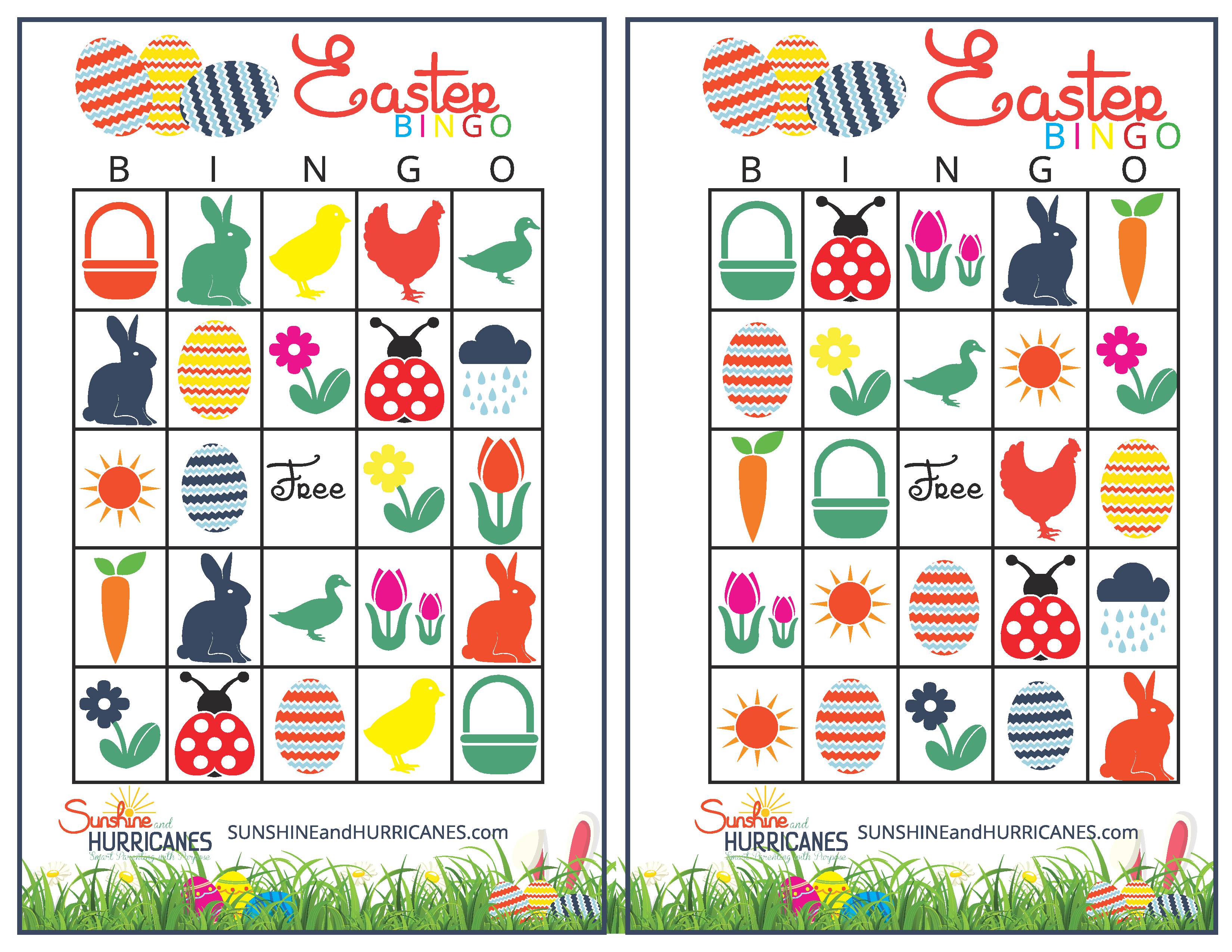 Printable Free Printable Printable Easter Bingo Cards
