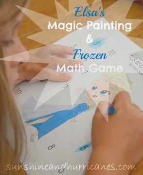 Elsa's Magic Painting and Frozen Math Game