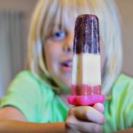 Red, White and Blue Fun and Easy Fruit Popsicles