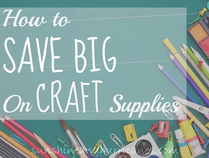 How to Save Big on Craft Supplies - Tips & Tricks for how to save on craft supplies at the store using more than just coupons.