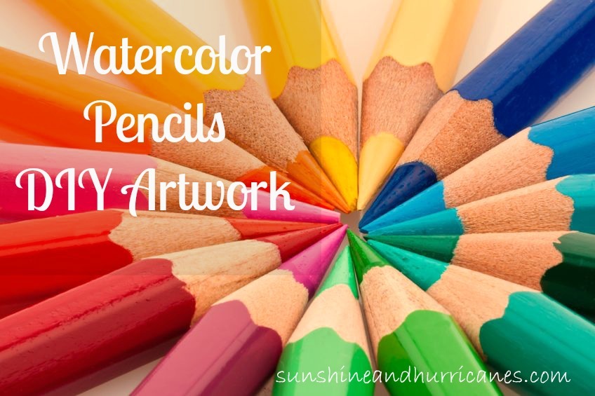 Watercolor Pencils DIY Artwork