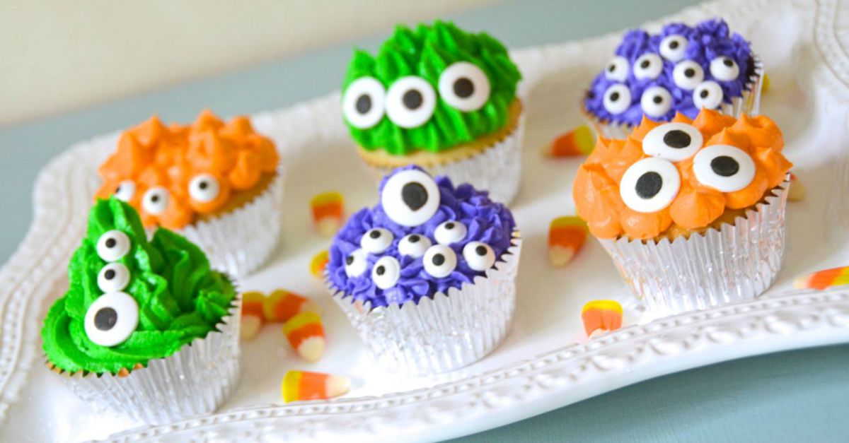 Monster Halloween Cupcakes
