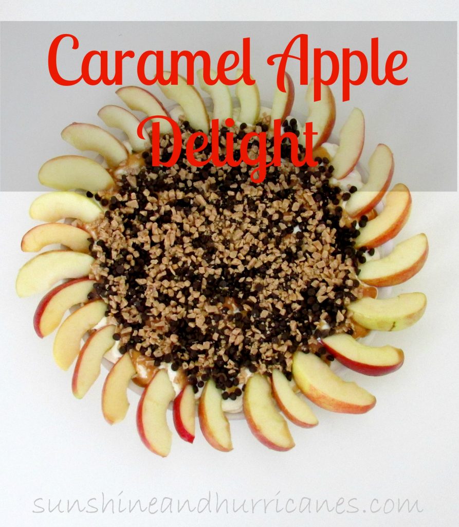 Caramel Apple Delight is a simple dessert, perfect for Fall and potluck dinners or suppers. This easy dish is delicious and can be made in 15 minutes!