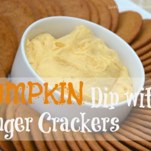 Pumpkin Dip with Ginger Crackers
