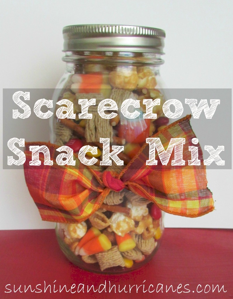 Scarecrow snack mix is a simple and festive Fall treat. Perfect for parties, family gatherings, or just a fun snack!