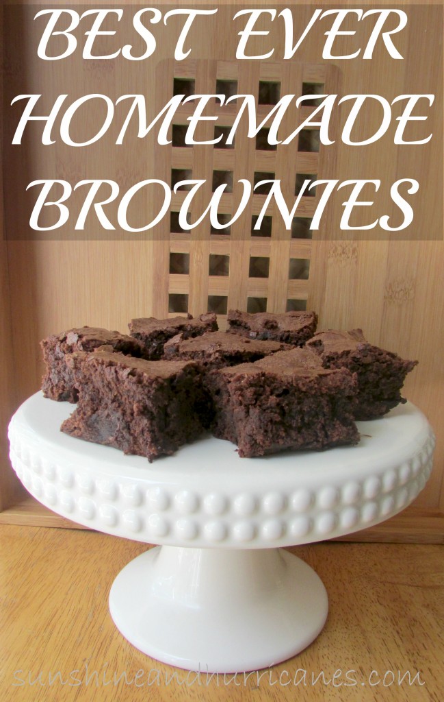 These Best Ever Homemade Brownies are delicious and simple to make. The chocolate flavor is outstanding and memorable.