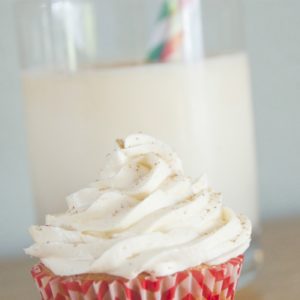 This Eggnog cupcake recipe will be a hit even if you aren't an eggnog fan. Eggnog Cupcake with Eggnog Buttercream Frosting. sunshineandhurricanes.com