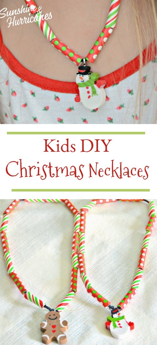 DIY Kids Christmas Necklace Craft