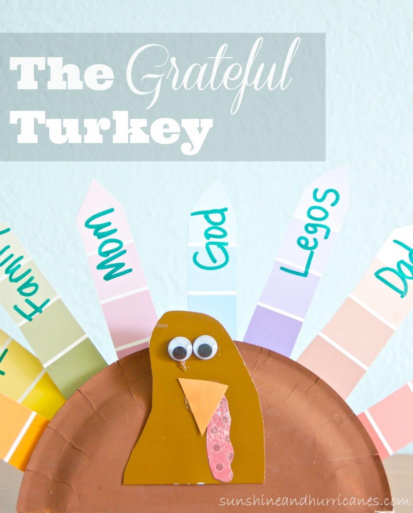 The grateful turkey is a simple Thanksgiving craft for kids and adults. This easy and inexpensive activity will help you focus on enjoying gratitude!