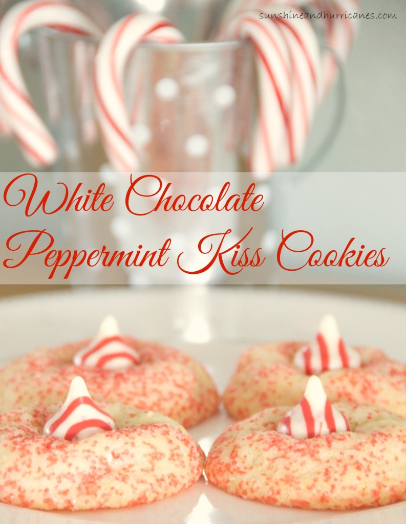 Looking for an irresistible Christmas cookie recipe to add a little something sweet to your holiday season? These White Chocolate Peppermint Kiss Cookies are so good, you'll never be able to eat just one. 