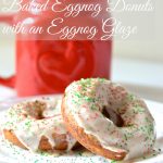 Baked Eggnog Donuts with Eggnog Glaze