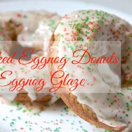 Baked Eggnog Donuts