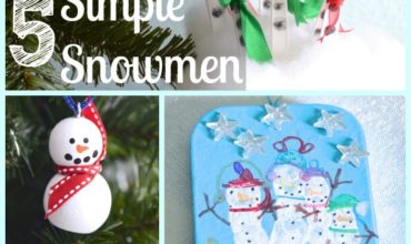 5 Simple Snowmen Crafts