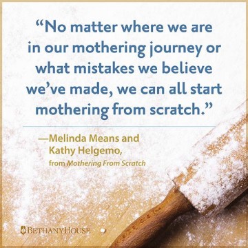 Needing a little encouragement in your mothering? It knocks everyone of us on our behinds at one point or another. That's when we take the opportunity to start over. Mothering From Scratch. sunshineandhurricanes.com 