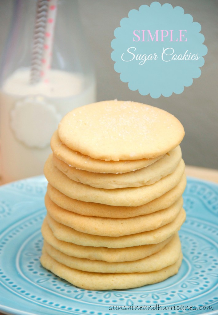 Looking for an Easy Cookie Recipe, that is Great for any Occasion. This Simple Sugar Cookies Make Excellent Cut-Outs or A Sweet Snack for Any Day.  A Favorite Traditional Cooke Recipe that You'll Always Want to Keep On Hand. 