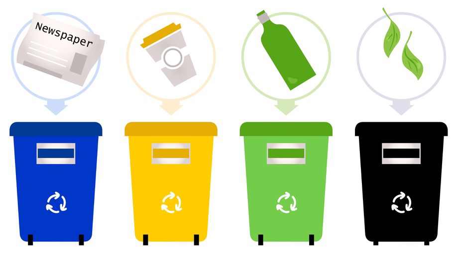 5 Simple Ways to Help Kids Live Greener. Recycling Bins. sunshineandhurricanes.com