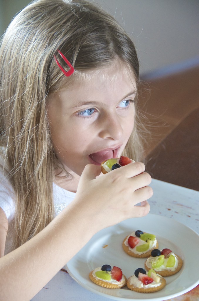 Fruit and Cracker Pizzas