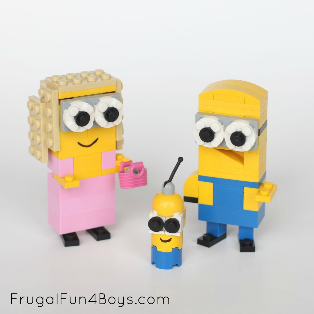 Lego Minions Building Instructions from Frugal Fun for Boys. SunshineandHurricanes.com 