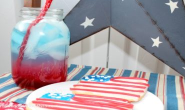 Flag Cookies and Patriotic Punch 4th of July