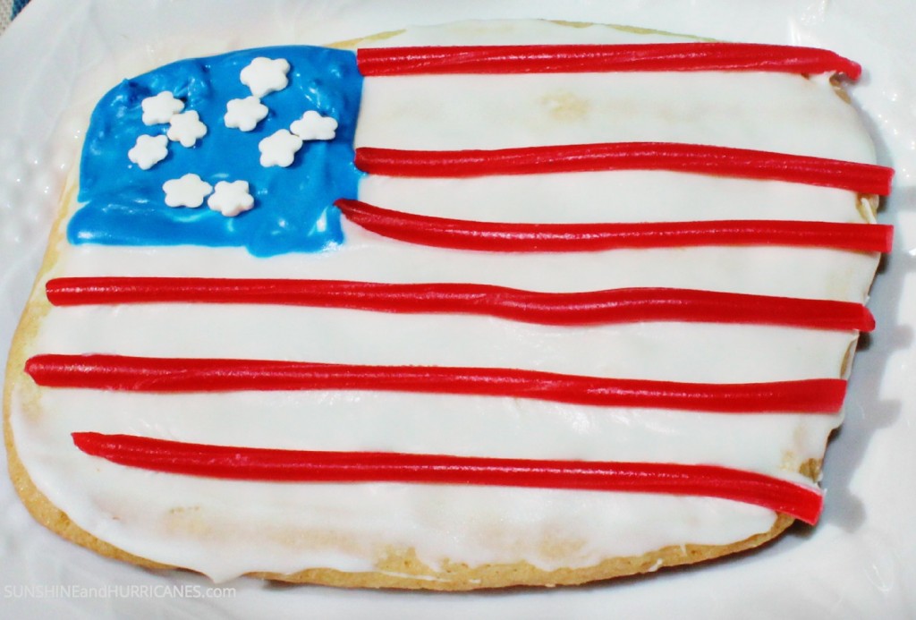 Patriotic Punch and Flag Cookies