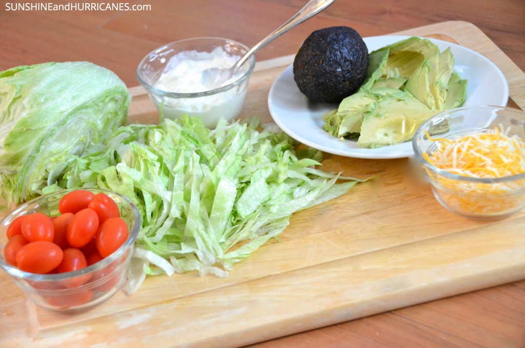 Slow Cooker Tostadas Toppings. SunshineandHurricanes.com