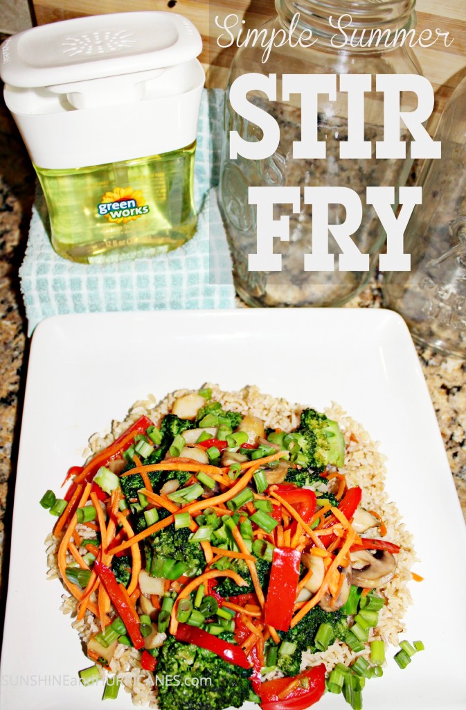 Need a fast and easy dinner idea? This Simple Summer Stir Fry is quick to prep and healthy to eat. Delicious and kids will enjoy, too!