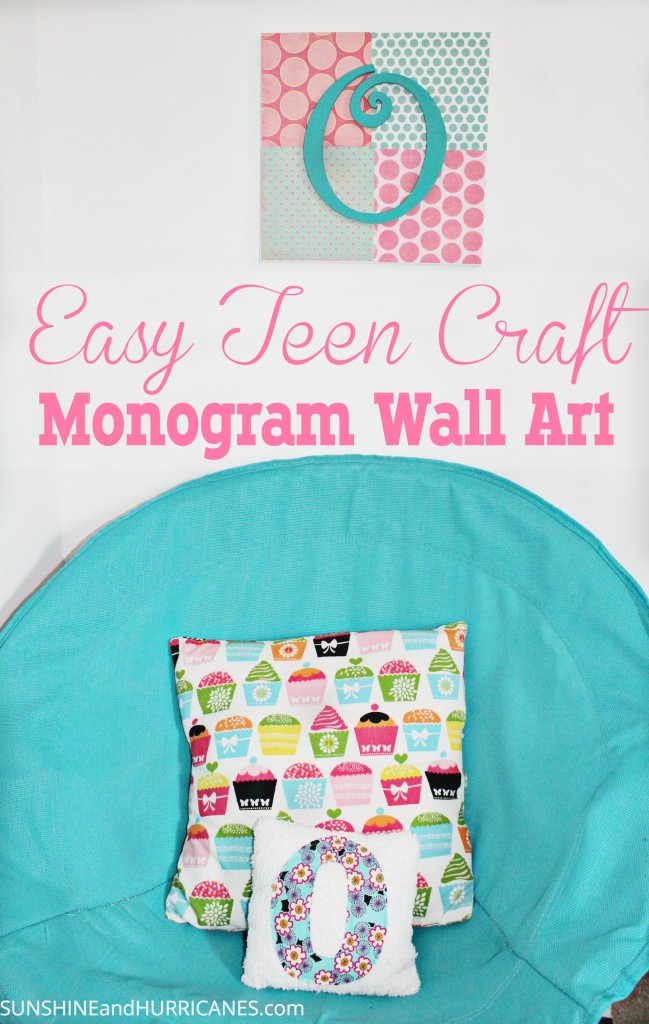 This easy Teen Craft: Monogram Wall Art craft is fast to make and simple for any skill level. Good for YW, camp, VBS, churches, or parties.