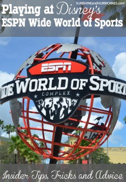 Do you have a youth athlete that will be playing at Disney's ESPN Wide World of Sports? There are many tips and tricks to help you maximize the experience and avoid any potential problems. Let this seasoned sports mom show you has it worked. Playing at Disney's EXPN Wide World of Sports. SunshineandHurricanes.com