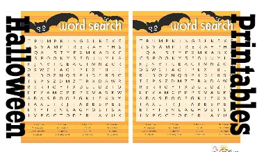 Printable Halloween Games - Word Search