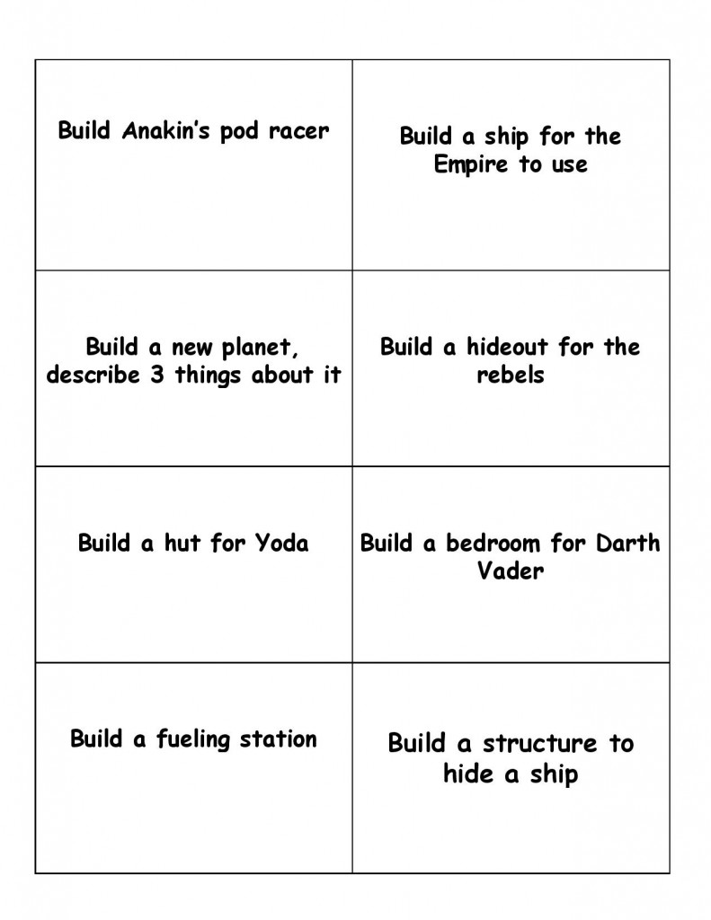 Lego Star Wars Challenge Game