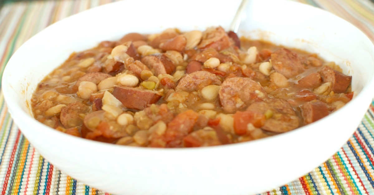 Soup is the perfect comfort food for a chilly day. Warm your family up with this recipe for 15 bean soup. Savory and delicious it will be a hit with even picky eaters. SunshineandHurricanes.com