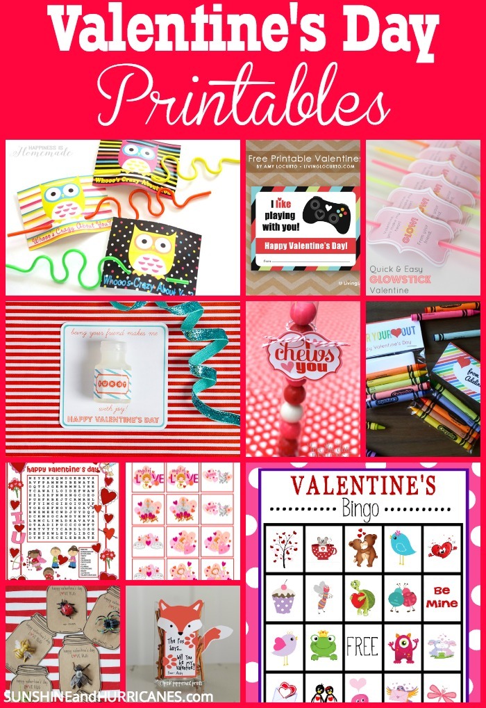 Valentine cards, games, and fun activities for kids of all ages! Cards for friends to exchange, scavenger hunts, classroom games, and activities for home are al included in this fabulous round up. You'll have the coolest Valentines in the class, boys and girls alike will love them all!