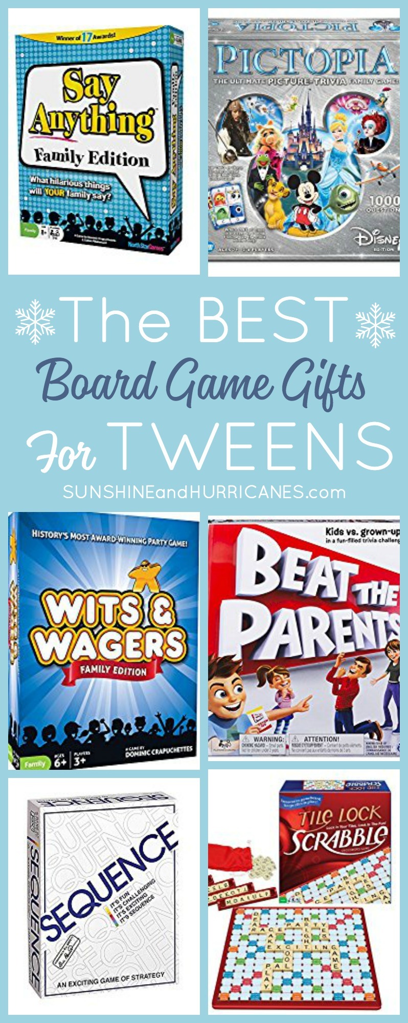 Looking for a great gift idea for your tween? These Board Games for Tweens were chosen by tweens and are sure to be a hit for holiday or birthday gifts.