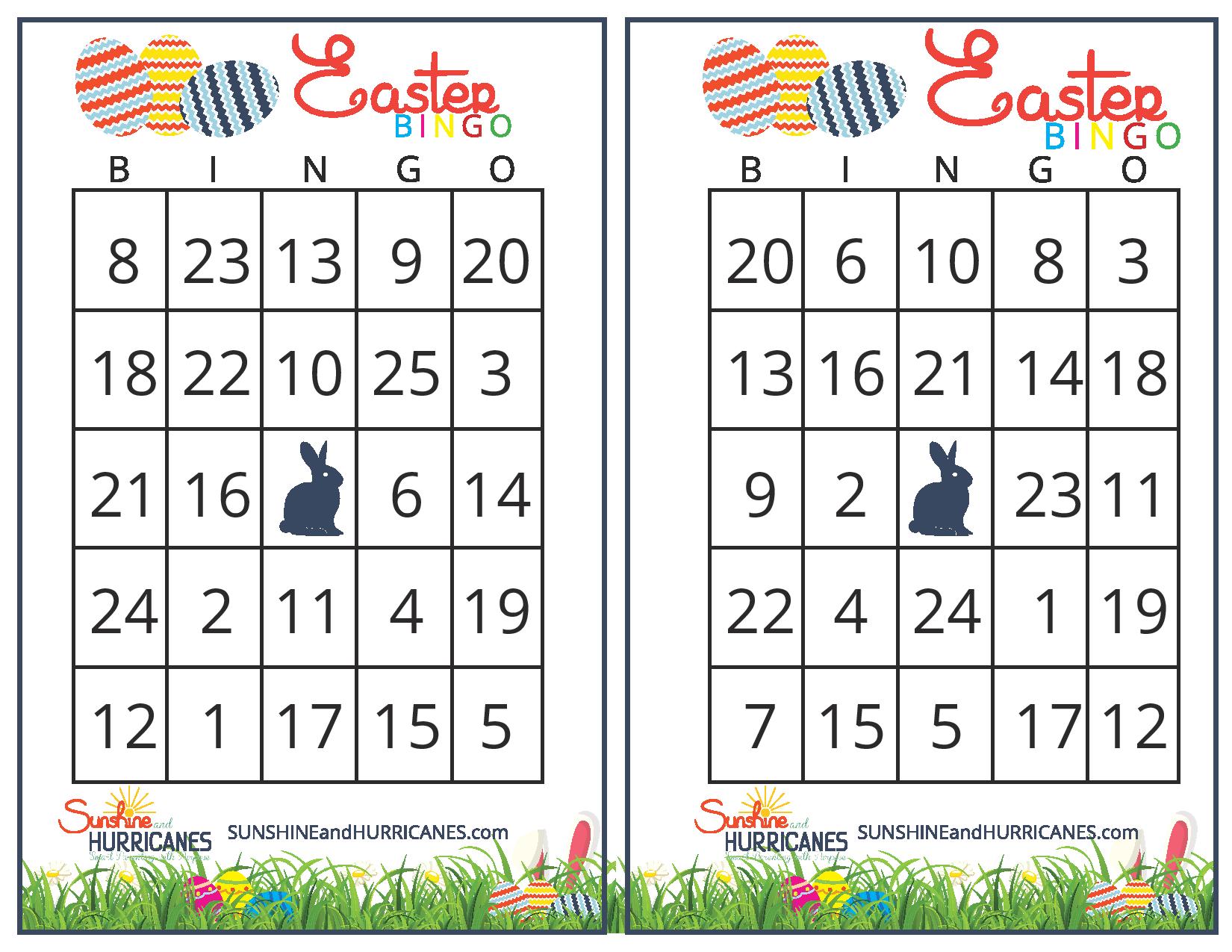 Easter Bingo Printable Easter Games