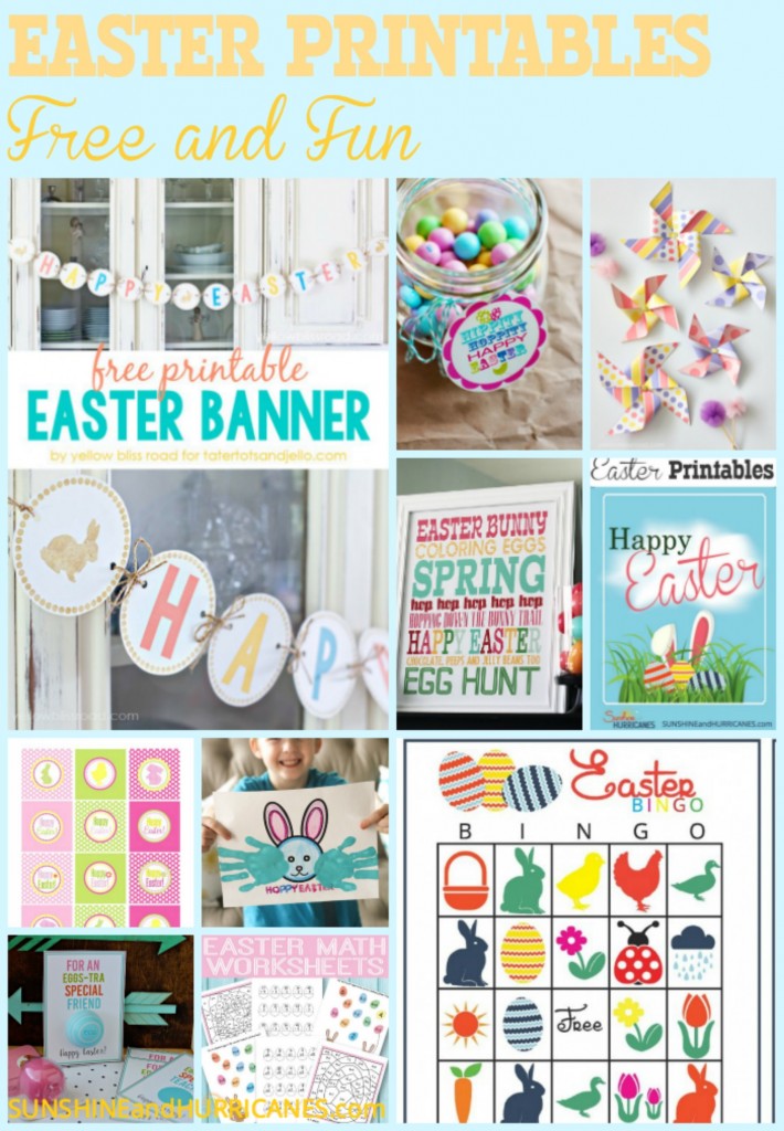 A round up of teh BEST Easter Printables from around the web, these fabulous and FREE ideas are perfect for your home or the classroom! From games and activities to home decor, you'll discover the easy way to add pop to your Easter holiday! Dozens of ideas, all FREE!