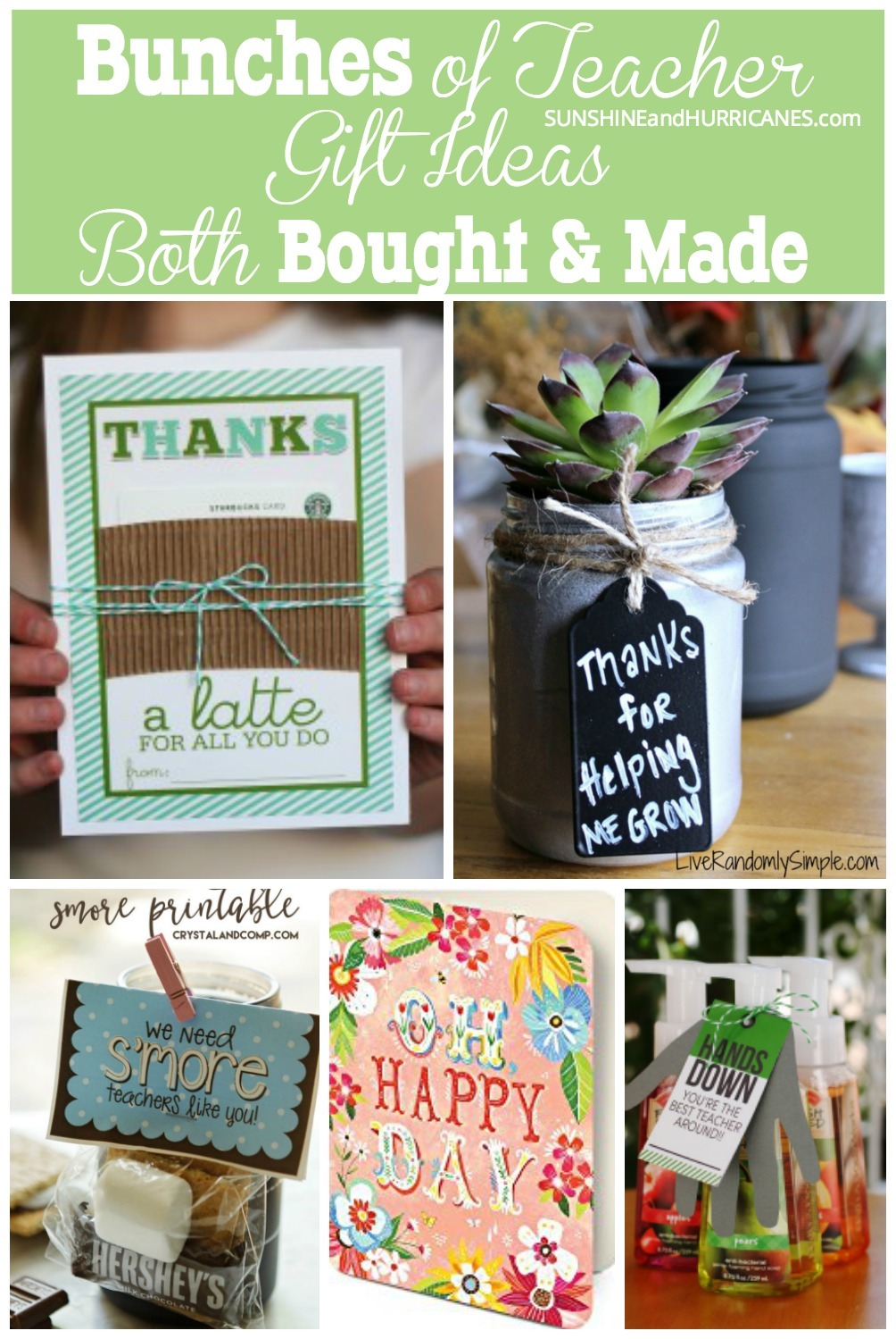 Teacher Appreciation Gifts and End of Year Teacher Gift Ideas