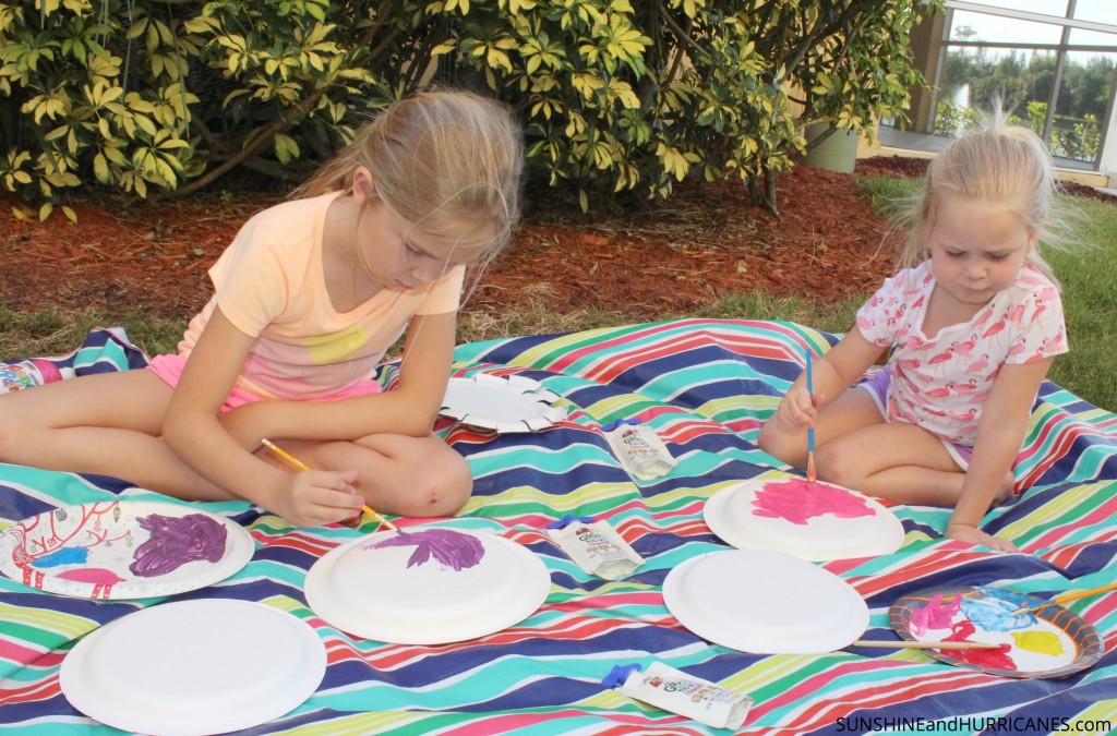 paper plate flowers