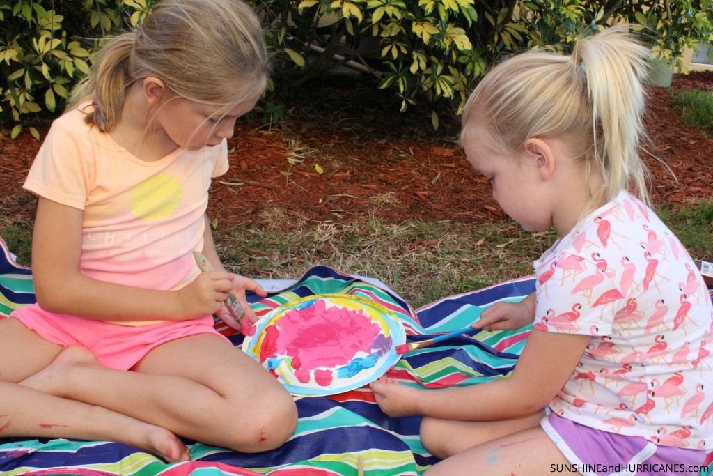 paper plate flowers