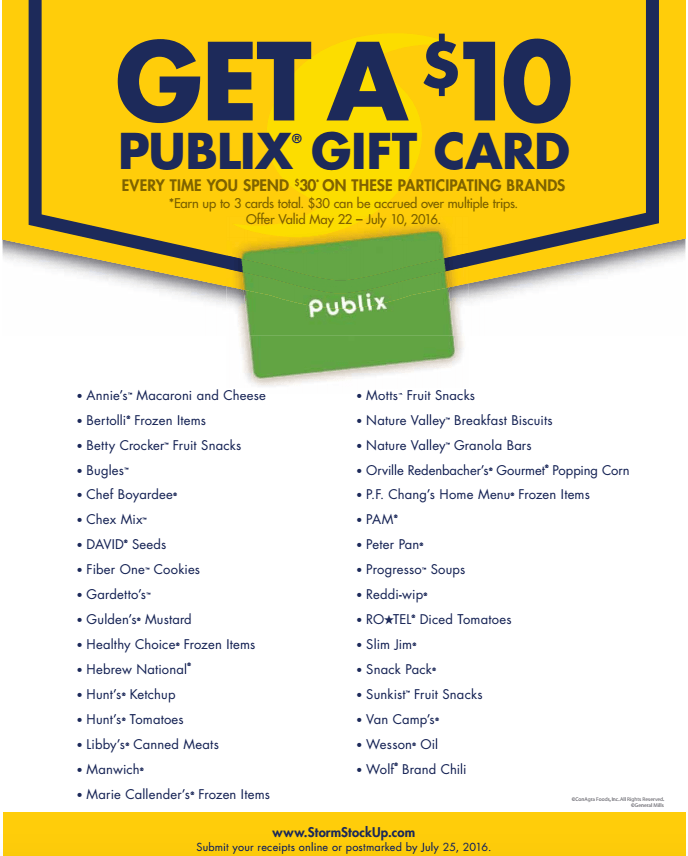 Summer Stock Up at Publix