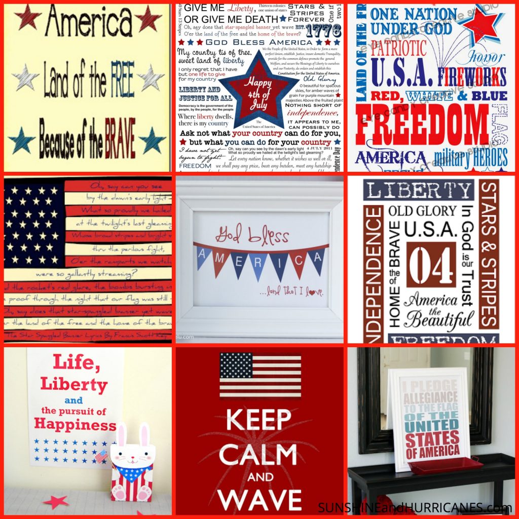 Patriotic Printables