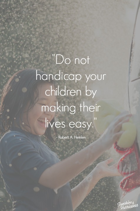 Chores for children are important for so many reasons.