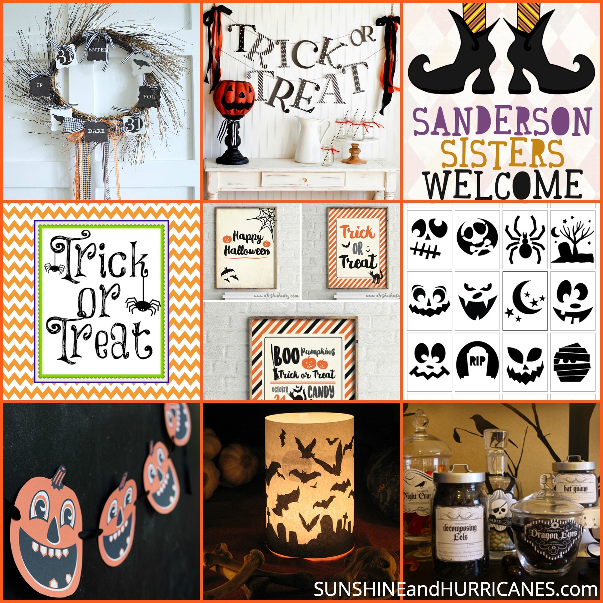 Halloween Printables Cute to Creepy Fun For All Ages