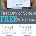 First Day of School Printables - Back To School Printable Signs