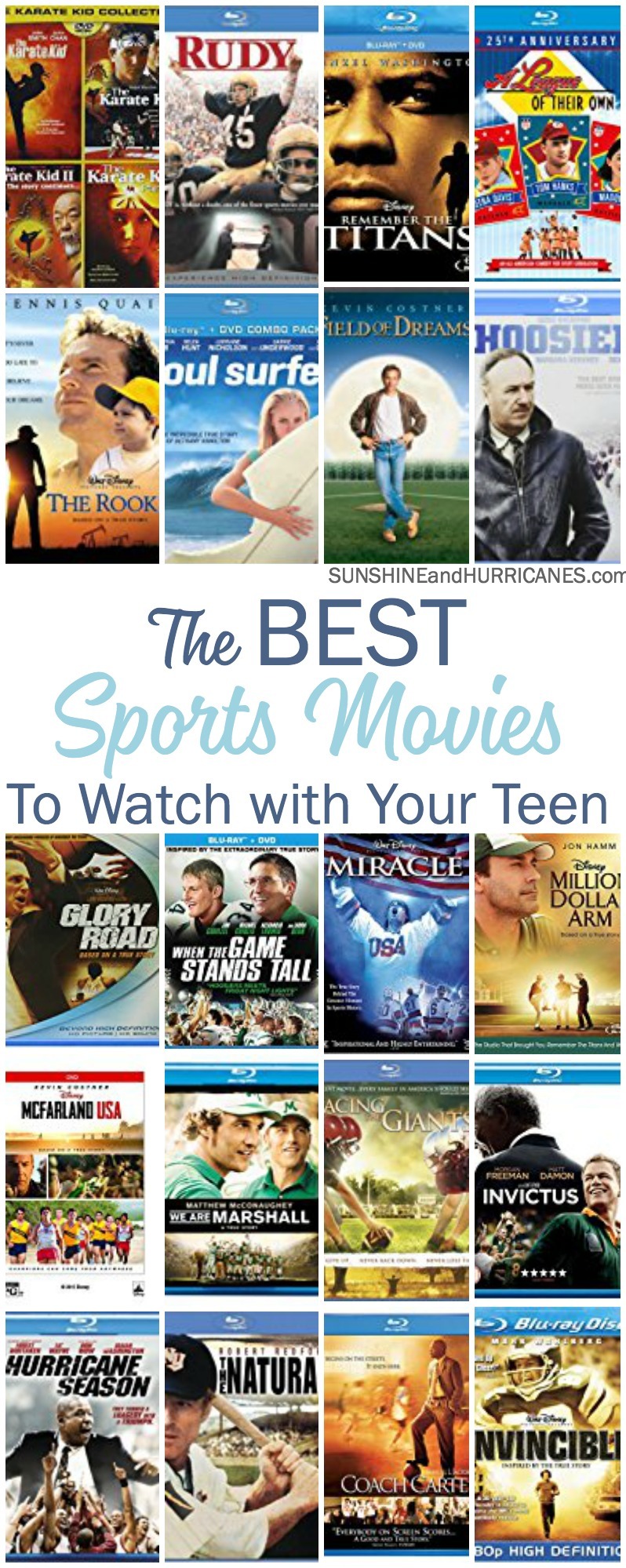 Plan some family time with your tween or teen athlete by scheduling a movie night and enjoying one of these inspirational sports movies for teens. 