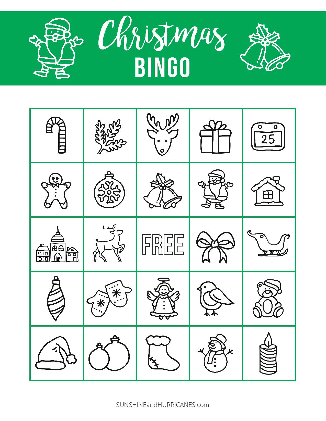 Free Printable Christmas Bingo For Preschoolers FREE PRINTABLE TEMPLATES