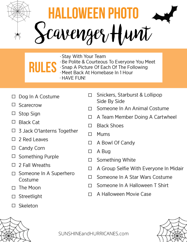 When it's time to hang up the trick or treat bag, A Halloween Photo Scavenger Hunt for Teens can be a fun and safe alternative way to celebrate the holiday. A great tween or teen activity.