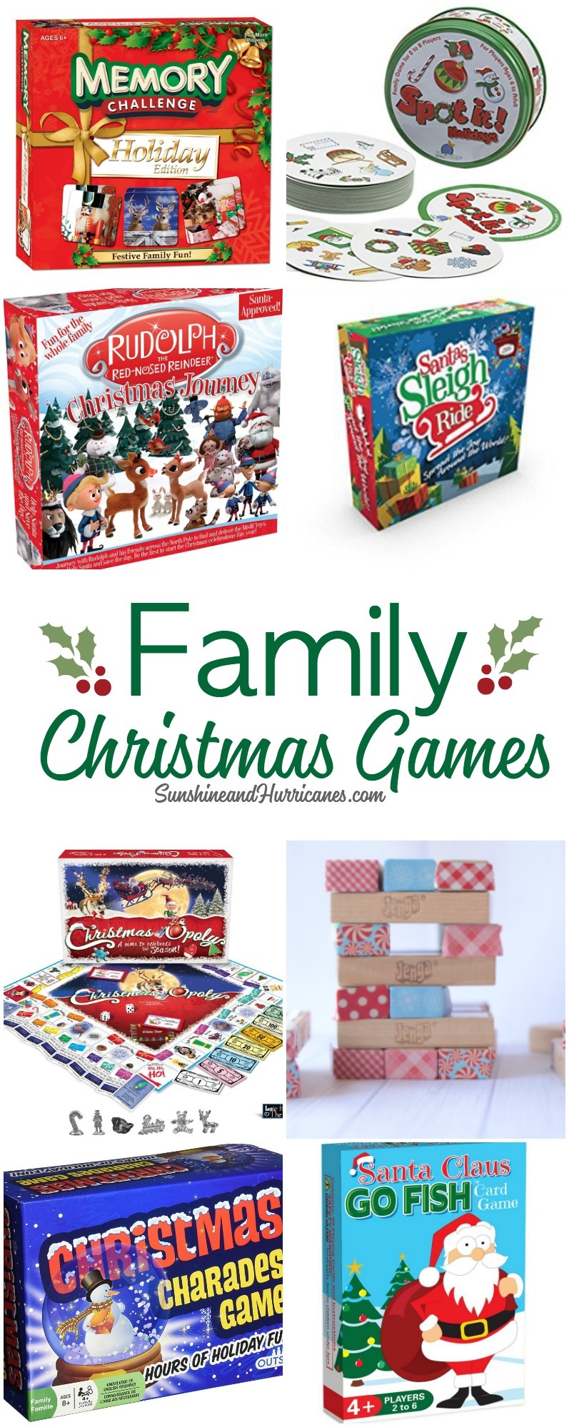 Put on your Christmas PJs, have your holiday playlist ready and grab these great family Christmas games for a holiday family game night! Make memories, not plans.