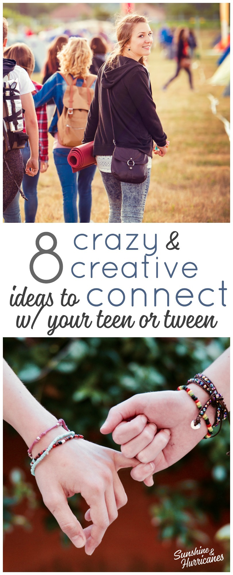 Want to connect with your teen or tween? This age can be challenging, but you can still build a strong relationship with your teenager. Try these 8 Crazy and Creative Ideas to bring your closer